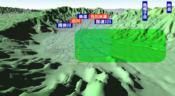 阿蘇　白川水源湧水　マップ