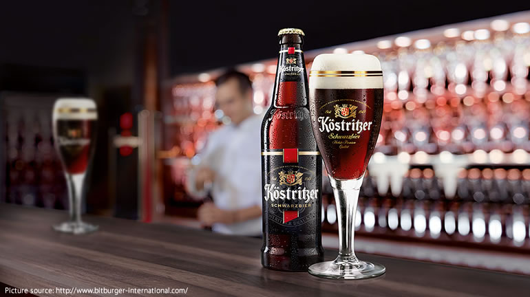 ドイツビール] ケストリッツァー シュヴァルツビア (黒ビール)330ml(瓶)×24本 / 水広場