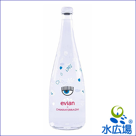 限定数】エビアン2018デザイナーズボトル 750ml瓶 12本セット【送料